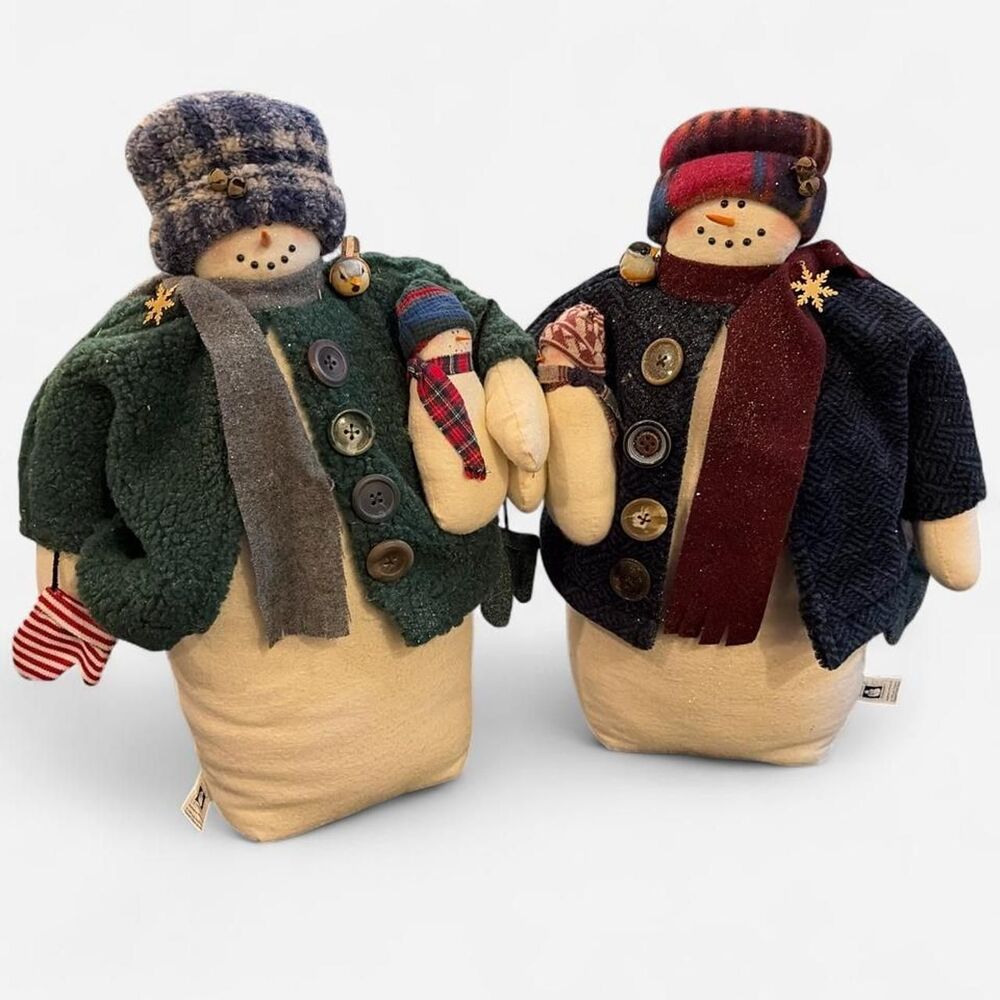 Vintage 1998 Collectible Creations Snowman Couple